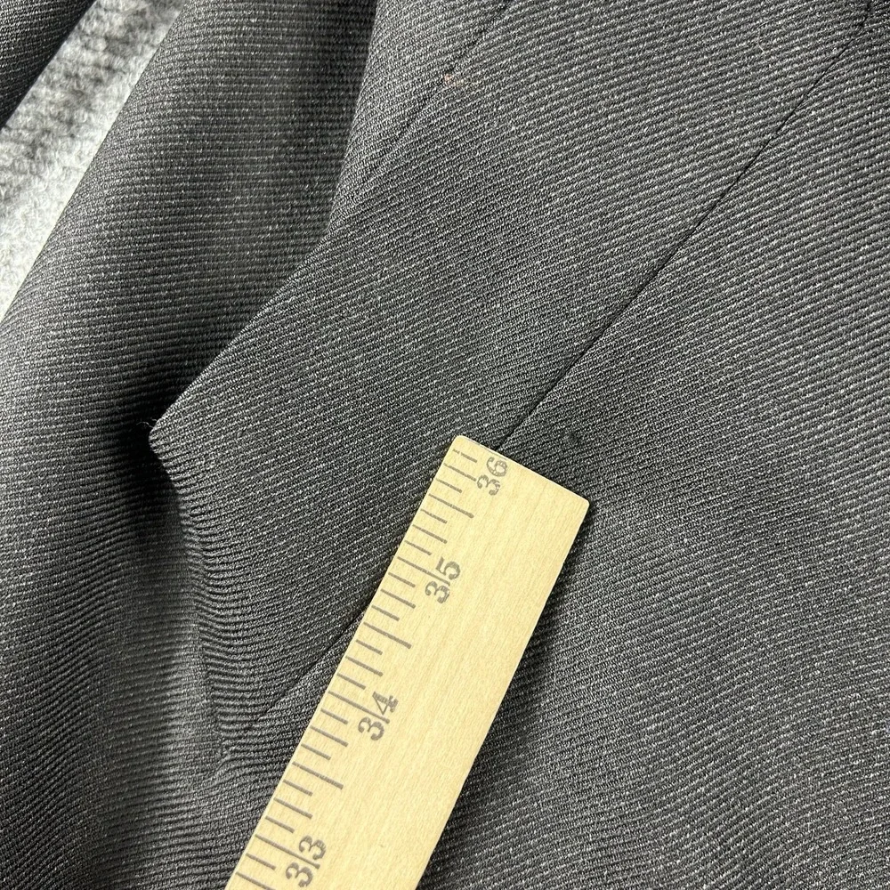 Canali Overcoat Mens 42R Black Wool Single Breasted Water Resistant Italy‎
